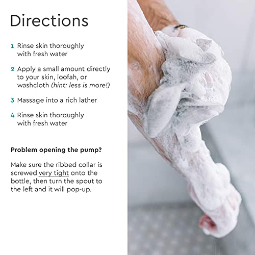 Puracy Body Wash, Citrus & Sea Salt, Natural Bath & Shower Gel for Men