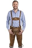 Men's Hopfen Oktoberfest Lederhosen Knee Breeches German Costume (40