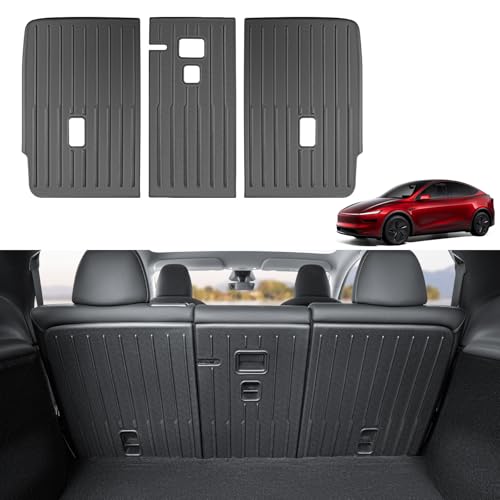 KUNIST Rear Back Seat Protector for 2026 Tesla Model Y [Durable Upgraded TPE] Second Row Seats Back Cover Waterproof Backrest Mats for 2025 New Model Y Juniper (Launch Series) 5-Seater Accessories