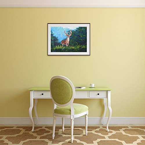 Diamond Painting, Kenting DIY 5D Diamond Painting by Number Kits, Round Full Drill Diamond Embroidery Paintings Pictures DIY Diamond Art for Adults and Kids with DIY Beaded Diamond Painting Bookmark