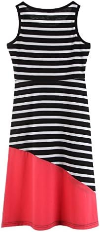 Tianve Family Matching Dress Mom and Me Striped Long Maxi Shirt Dress Outfit Clothes (For Daughter, 4-5T)