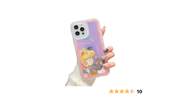 Amazon Com Manapixel Japan Anime Sailor Moon Phone Case For Ip 11 Xs Max Se X Xr 7 8 Plus Glossy Blue Ray Cases Cute Cartoon Cover Pink Cell Phones Accessories