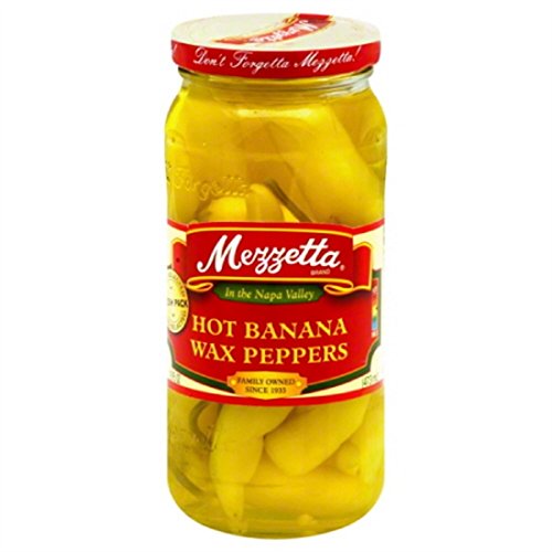 G L Mezzetta Peppers, Wxd Banana Hot, 16-Ounce (Pack of 6)