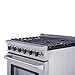 Thor Kitchen LRG3001U Freestanding Style Gas Range with 4.55 Cubic Feet Oven, 5 Burners, Convection Fan, 30- Inch