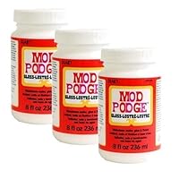 Mod Podge Waterbase Sealer, Glue and Finish (8-Ounce), CS11201 Gloss Finish (3 Pack)