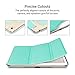 ULAK iPad Mini 4 Case, Mini 4 Case Clear with Design, Lightweight Slim Smart-Shell Stand Cover with Auto Wake/Sleep Function for Apple iPad Mini 4 7.9 inch 2015 Release Tablet, Mint Green