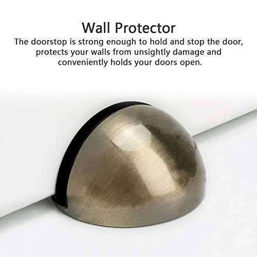 image for HaloVa Door Stopper, Free Punch Stainless Steel Brushed Door Stop, 3M 
