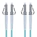 BEYONDTECH 1m (3ft) LC to LC Fiber Patch Cable – UPC Multimode Duplex Fiber Optic Cable – 50/125µm core, Compatible with OM3 – 10G LSZH PUREOptics Series