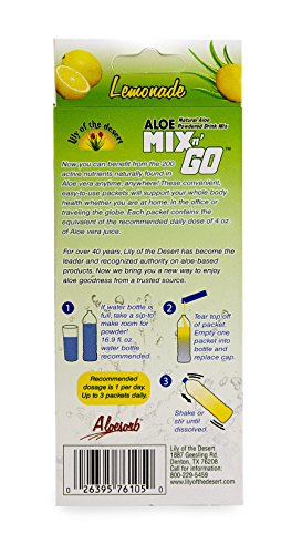 Lily of the Desert Aloe Mix N Go Instant Drink Packs (Lemonade, 5-Count)