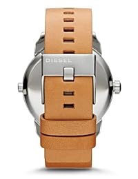 Diesel Mini Papi Azul y Negro Dial Bronceado piel Hombres Reloj DZ7308