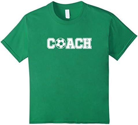 Kids Soccer Coach Shirt Sports Coaching Staff Head Coach Tees 8 Kelly Green