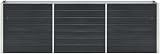 vidaXL Garden Raised Bed Galvanised Steel Anthracite 240x40x77 cm view 6