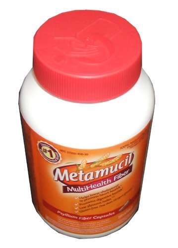 Metamucil Fiber Therapy for Regularity, Fiber Supplement, 300 Capsules (Pack of 2)