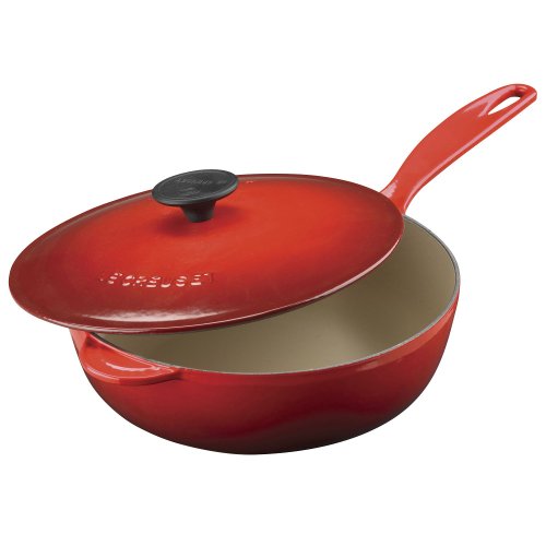 Le Creuset Enameled Cast-Iron 2-1/4-Quart Saucier Pan, Flame in