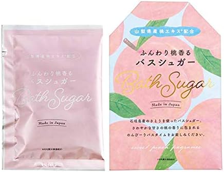 Amazon ふんわり桃香るバスシュガー 35g ピーチの香り グローバルプロダクトプランニング 粉末入浴剤 バスソルト 通販
