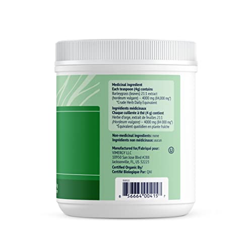 Vimergy USDA Organic Barley Grass Juice Powder Super Greens Powder