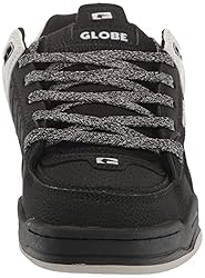 Globe Men's Fusion Skate Shoe, Black/Alloy, 7.5