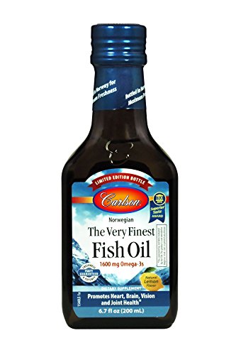 Carlson Limited Edition The Very Finest Fish Oil, Norwegian, Lemon, 1,600 mg Omega-3s, 200 mL