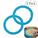 Neepanda Pie Crust Shield Adjustable Pie Crust Protector BPA-free FDA Food Safe Silicone Pie Shield Protector, Fits Any Size Pie 8 to 11.5-inch Including Rimmed Dishes(2 Pack, Blue)