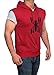 Mens Hooded Sweatshirt - Adult Zipper Short Sleeve hoodie for Men (Medium)