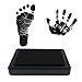Baby Ink Pad – Handprint & Footprint Newborn Kit – Print Stamps Reusable Feet & Hands Stamps – 100% Non-Toxic, Acid-Free – Smudge-Proof Designs – Ideal Family Memory (Black)