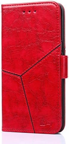 Google Pixel XL 2 Case PU Leather Flip Wallet Cover with Card Slot and Kickstand Feature,Stand Holder Magnetic Pouch for Google Pixel XL 2 (Red)