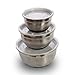 Heavy Duty Stainless Steel Mixing Bowls – NON SLIP BOTTOM - Set of 3 Different Sizes - by Product Stop