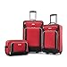American Tourister Fieldbrook XLT Softside Luggage, Red/Black, 3-Piece Set primary