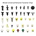 EZYKOO 550 pcs Universal Fastener Clips, Mixed Color Bumper Rivet kit Compatible with GM Ford Toyota Honda etc with 6
