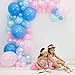 Junibel Balloon Arch & Garland Kit | Blue & Pink Pearl & Latex Balloons | Glue Dots & Decorating Strip | Gender Reveal, Wedding, Baby Shower, Graduation, Anniversary Organic Party Decorations