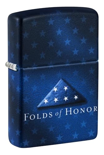 Zippo Folds of Honor Star-Studded Design 540 Matte Pocket Lighter