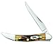 Case WR XX Pocket Knife Sambar Stag Small Texas Toothpick Item #5532 - (510096 SS) - Length Closed: 3 Inches