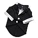Kuoser Dog Tuxedo,Dog Wedding Suit with Bow Tie Formal Dogs Tux Pet Wedding Party Birthday Costume,Doggy Valentines Christmas Halloween Graduation Outfit Cosplay for Small Medium Large Dogs,Black L