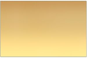 SUNKOO Brass Sheet,4" x 8",14 Gauge(2mm) Thickness, 99.9% Pure Brass Plate,for Engraving, Crafting, Jewelry