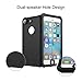 Waterproof Case for iPhone 7 Plus/6.6ft, Vcloo Underwater Case for 7 Plus, Dustproof, Snow Proof, Shock Proof, Heavy Duty Protective Slim Carrying Case Cover Protector for iPhone 7 Plus/5.5