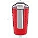Vremi Electric Coffee Grinder - 150 Watt Portable Coffee Bean Grinder with Easy Touch Settings Stainless Steel Blades - Grinds Coarse Fine Ground Beans for 12 to 14 Cups of Coffees - Red