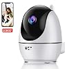 Telecamera Wi-Fi Interno, QZT 1080P FHD Telecamera Sorveglianza WiFi con Rilevazione del Movimento Visione Notturna Audio Bidirezionale, Monitor Domestico di Telecamera IP Wireless per Baby/Pet/Elder