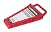 Steelman Universal 10-Tool Wrench Holder/Organizer for Mechanics, Conforming Slots, Handle for Carrying or Hanging Garage Storage, Red