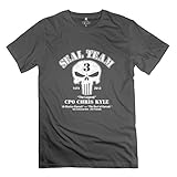 Jiaso Men's Funny Chris Kyle Frog Foundation-American Sniper T-shirt DeepHeather Large