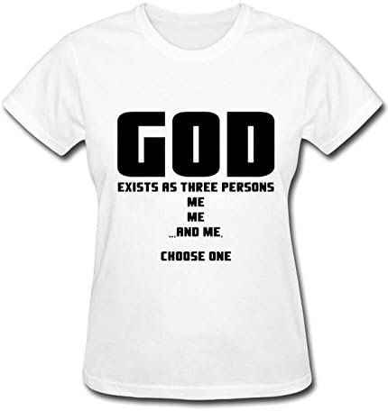 Lolyx god exists as three persons Tee Shirts For Mens XL white