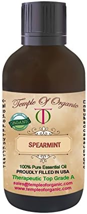 Spearmint Essential Oil Organic 1 oz - 30 Ml 100% Natural Organic Pure Undiluted Therapeutic Top Grade A By Temple Of Organic