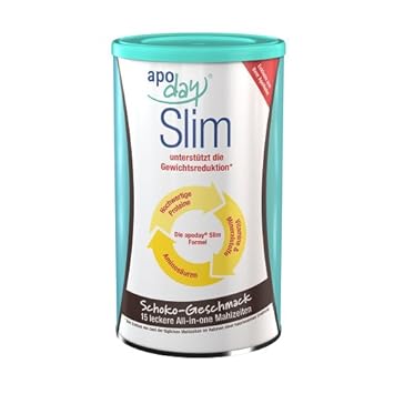 Slim zur Gewichtsreduktion, Kur-Set 2x450g Schoko-Geschmack + 1 x gratis Latte Macchiato Geschmack 450g Glutenfrei und für Ov