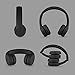 LilGadgets Connect+ Foldable Kids Headphones for School - On-Ear Wired Headphones with Mic - Volume Limited, Noise Reduction & SoftTouch Padding - SharePort Technology for Multiple Kids - Black
