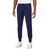 PUMA Men's Fleece Jogger Sweatpants (X-Large, Navy Blue)