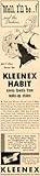 1937 Ad Kleenex Tissue Paper Facial Makeup Remover - Original Print Ad