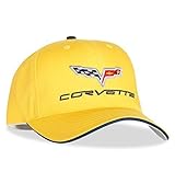 C6 Corvette Hat Exterior Color Matched with C6 Logo (Millennium Yellow)