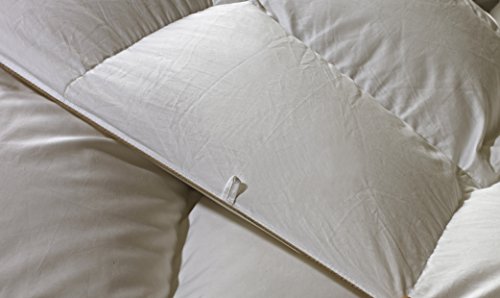 SNOWMAN White Goose Down Comforter Queen Size 100% Cotton Shell Down Proof-Solid White Hypo-allergenic
