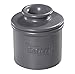 Butter Bell - The Original Butter Bell crock by L Tremain, a Countertop French Ceramic Butter Dish Keeper for Spreadable Butter, Café Matte Collection, Steel Gray