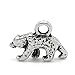 Housweety 50 Silver Tone Polar Bear Charms Pendants 16x12mm