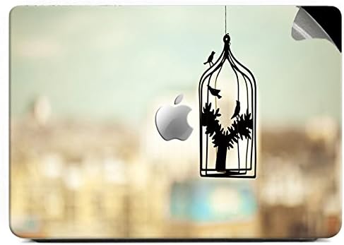 Theskinmantra Bird cage Apple MacBook Pro 13 - Non retinal Display Decal/Skin/Sticker with Apple Cut Logo and Round Edges